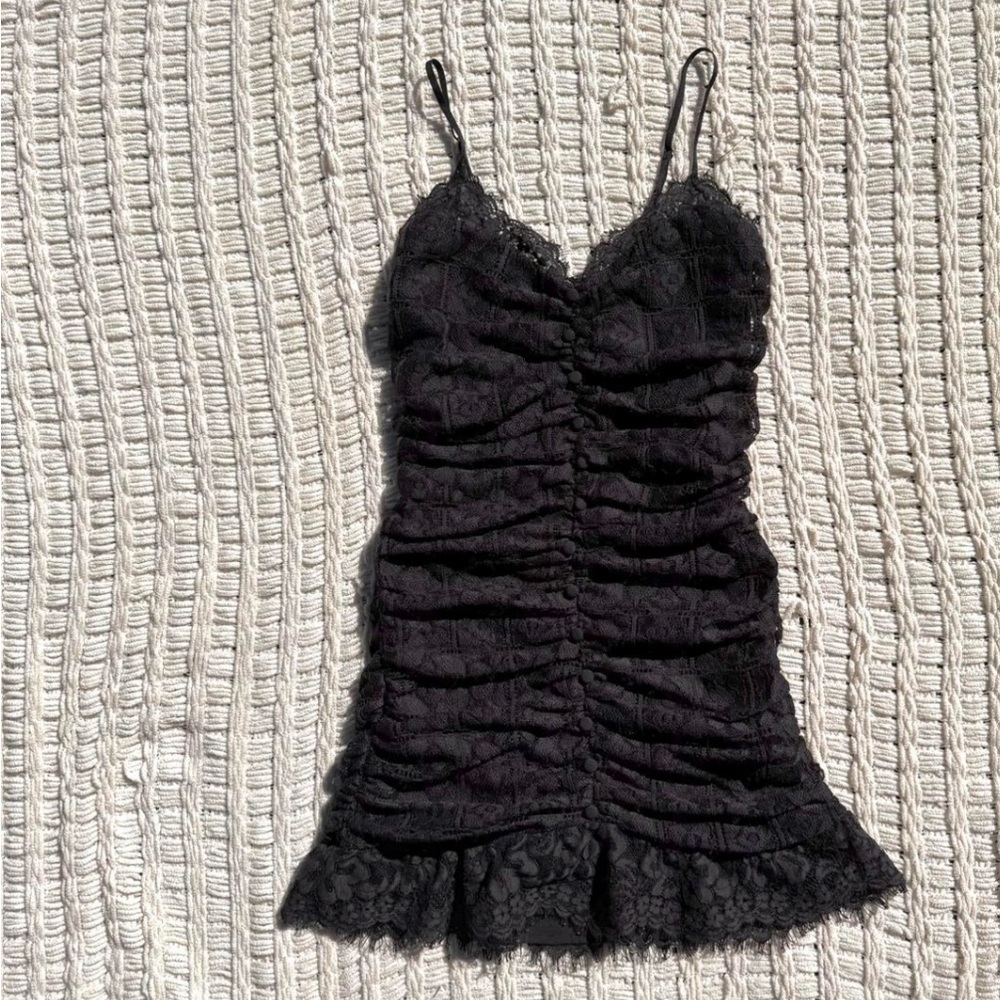 For Love And Lemons Black Lace Dress